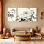Plantes et fleurs, ensemble de 3 reproductions d'art sur toile-940967040