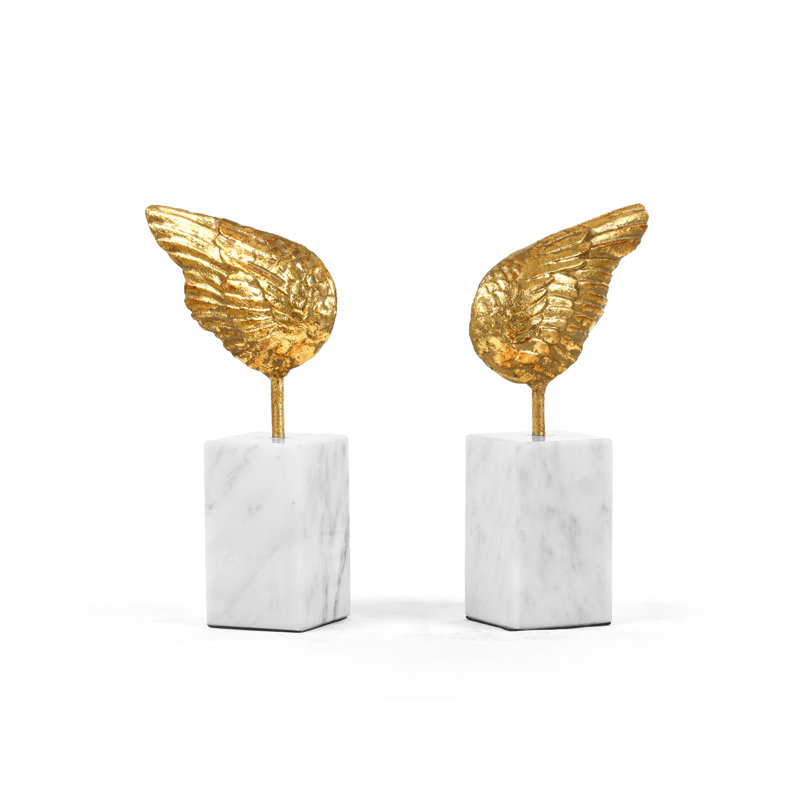 2 Piece Wing Sculpture Set