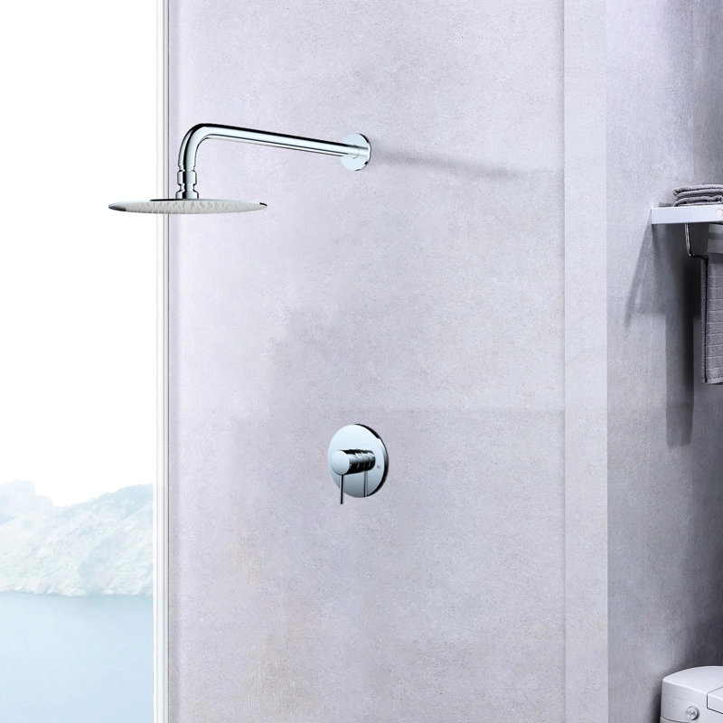 Robinet de douche mural avec valve incluse - Laiton massif pour une satisfaction résiliente