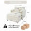 Ensemble de 2 chaises d'appoint surdimensionnées en chenille-477168692-502534826-502534821