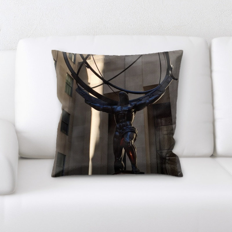Housse et insert de coussin carré Statue
