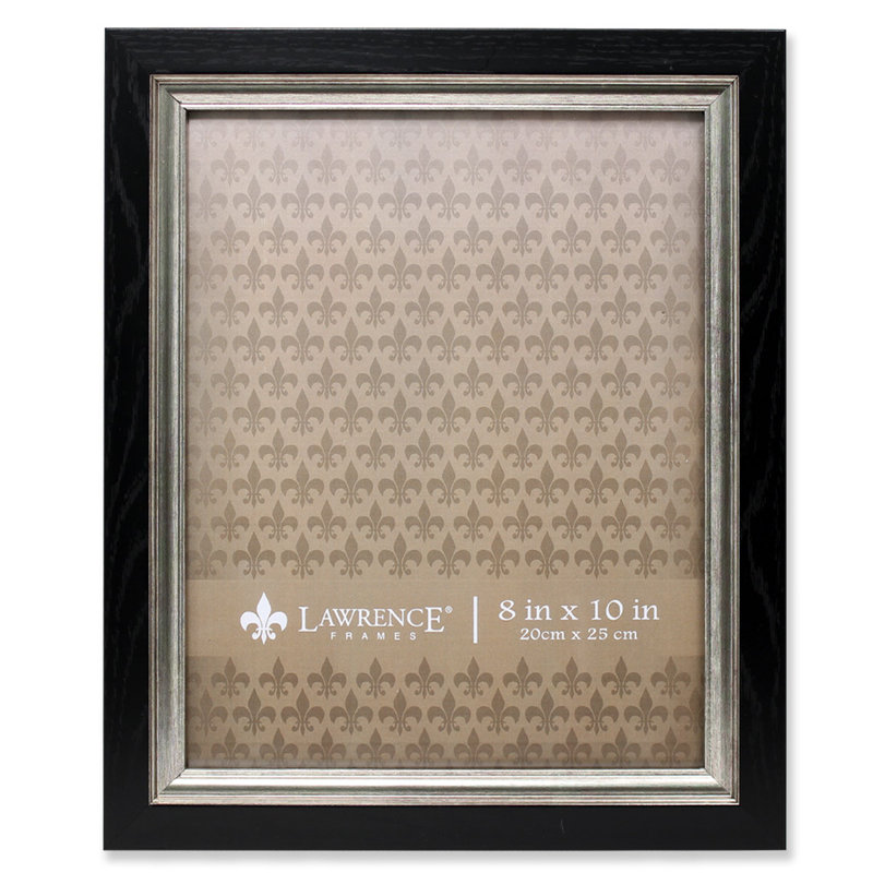 Riebe Black, Silver Matte Picture Frame, 8" x 10"