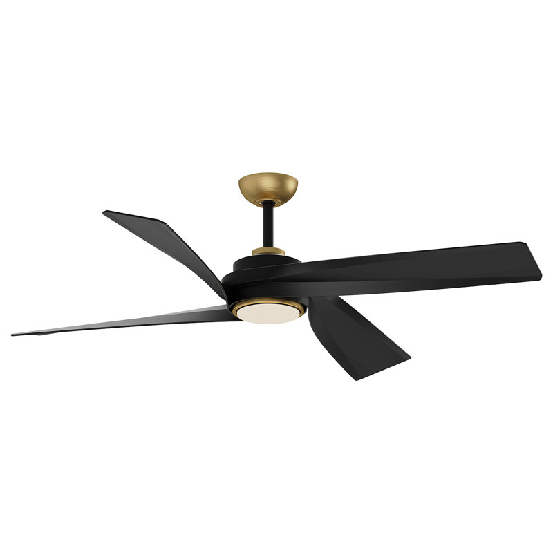 Horizon LED Ceiling Fan, Gold, Black