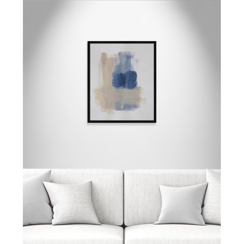 Esmeray Powder Room Wash III, impression sur papier, H 25,5 po x l 21,5 po x P 1,25 po, Cadre noir mince sans support