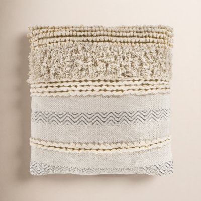 Venora Striped Cotton Throw Pillow