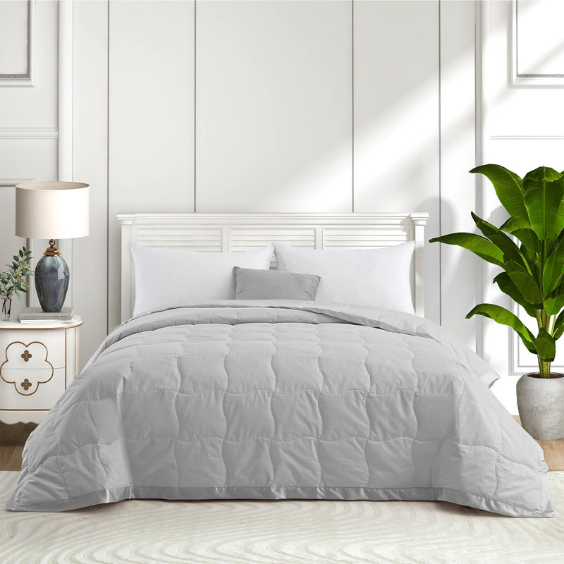  Surdimensionné en duvet de coton léger, Très grand, Gris