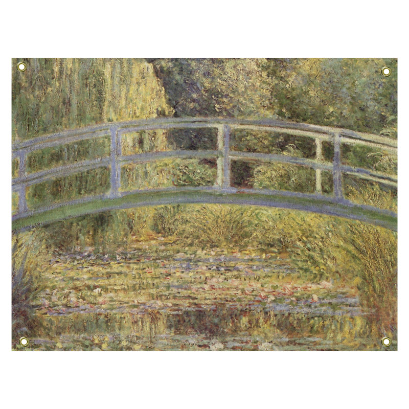 Tapisserie waterlily étang Mane, H 37,5 po x l 27,5 po
