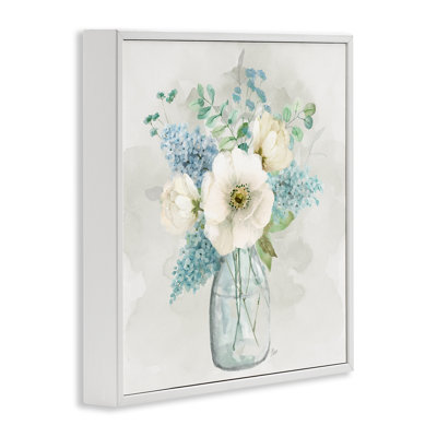 Centric Bouquet in Soft Tones Giclee Art, design by Nan