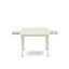 Ensemble de salle à manger 5 pièces comprenant une table de salle à manger rectangulaire avec Dropleaf et 4 chaises en bois, lin blanc-122623693