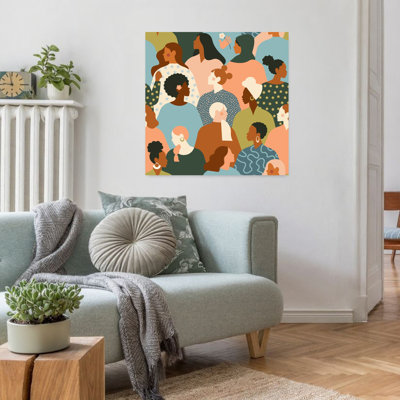 «Women Day E Contemporary Flower Spring», art mural
