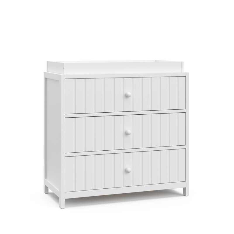Commode 3 tiroirs avec plateau à langer Graco Teddi, Blanc