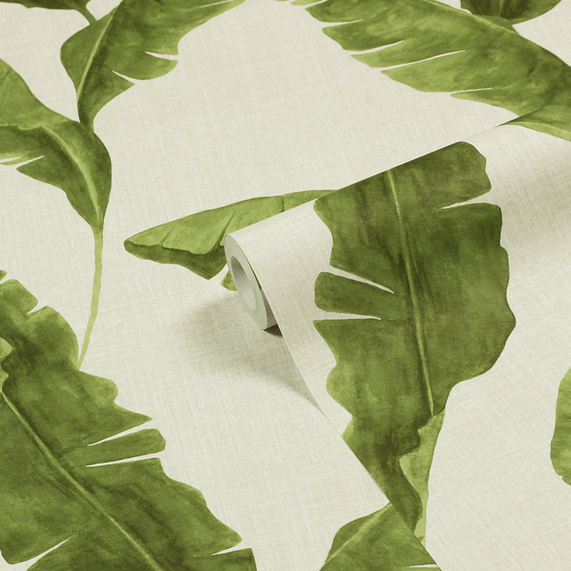 10m x 52cm Matte Wallpaper Roll, Green