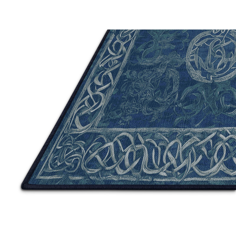 Machine Washable Gray Area Rug, Rectangle 8' x 10'
