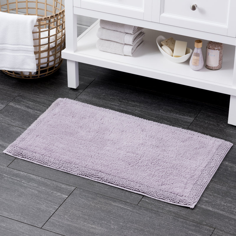 Plemmons Cotton Non-Slip Bath Rug, 21" W x 34" L, Sand
