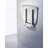 Wall mounted folding shower chair - polished stainless steel & white seat -31312925