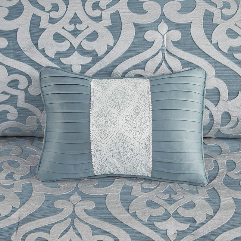 Ensemble de couette en polyester jacquard pour lit Cal King