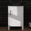 Armoire de meuble-lavabo compacte de 20 pouces avec cuve en céramique 1 porte à fermeture silencieuse et grand rangement-1644320523