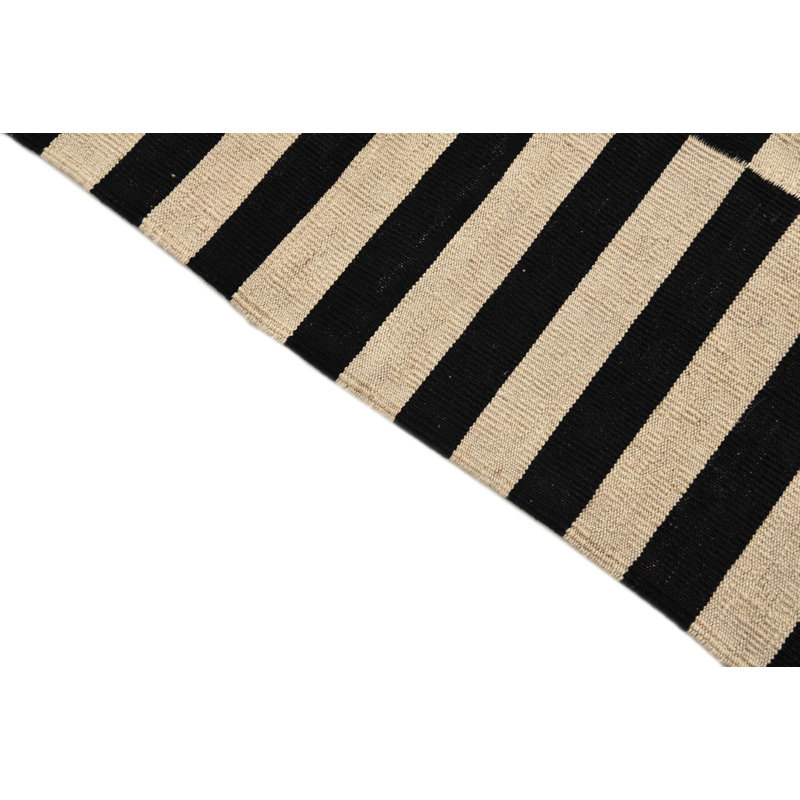 Tapis noir et blanc Jessen