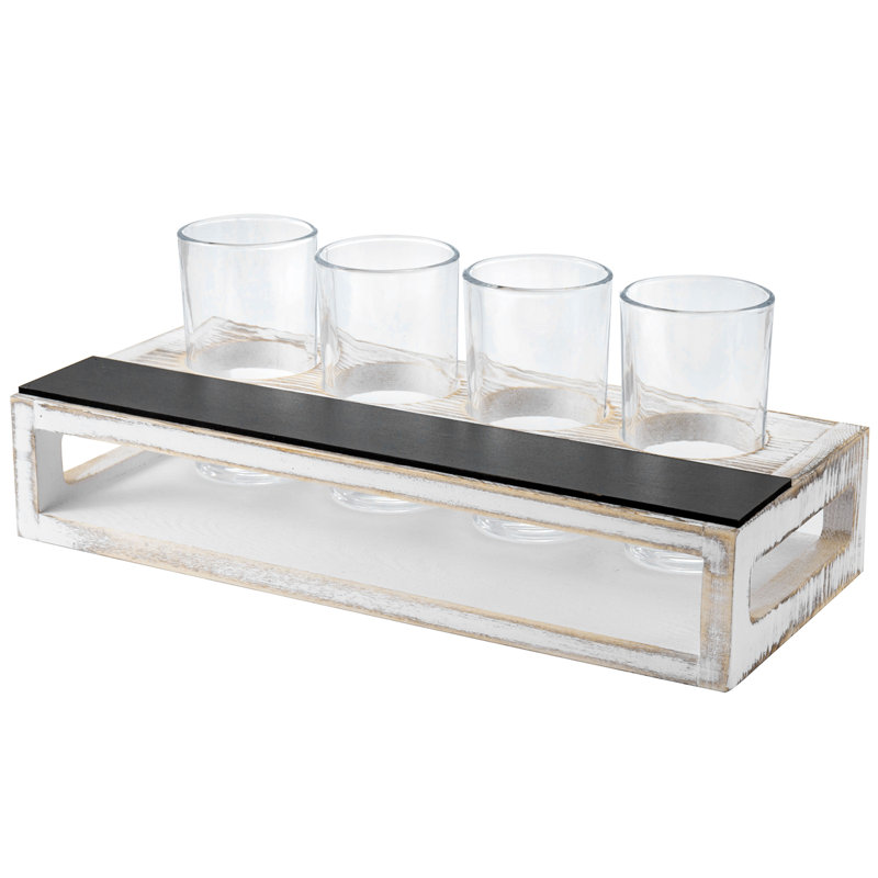 4 Piece 207ml Shot Glass Set, White