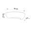 Oska Ceramic Flush Mounted Sconce