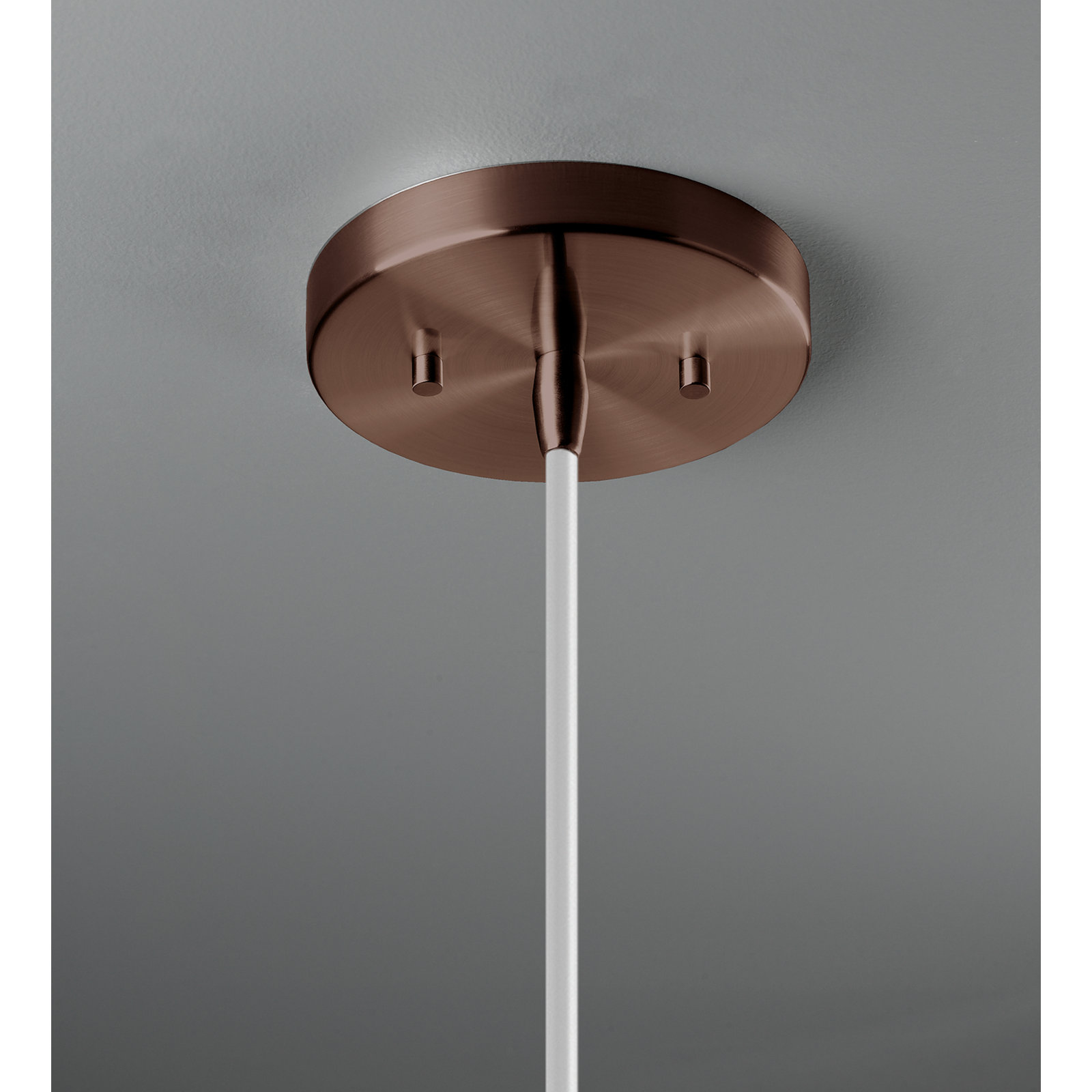 Logan 1 - Light Single Cone Pendant, Dark Bronze, Antique Gold, LED (Integrated)