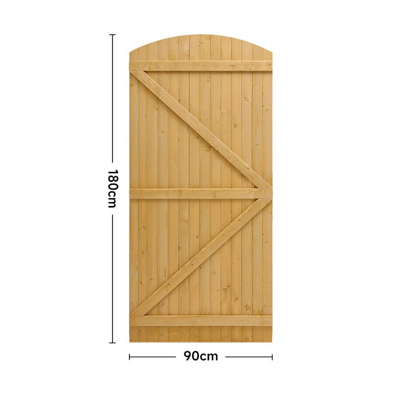 Wood Gate, 180cm H x 90cm W x 3cm D