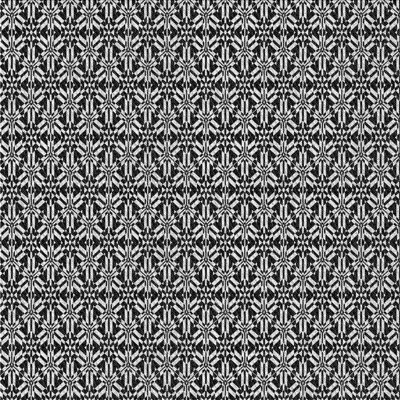 Tapis noir/blanc à motifs