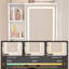 Mini coiffeuse moderne avec miroir éclairé à DEL et rangement caché