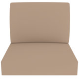 Outdoor Deep Seat Cushion, 25 x 25.5 x 5 Inch High-Density Foam Patio Chair Cushion with Water-Repellent & UV-Resistant Cover, Lightweight & Tear-Resistant Seat & Back Cushion