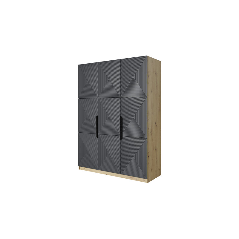 Mykila Wardrobe 150 3d, Cashmere/Black