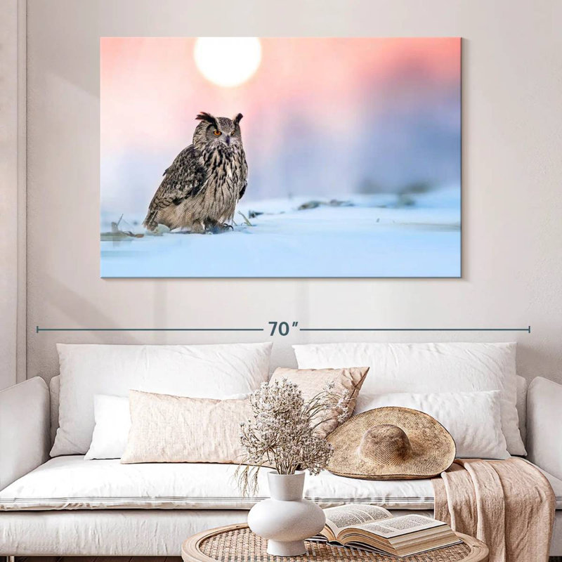 Brampt Enchanting Eagle Owl, 34" H x 51" W