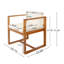 Chaises de salle à manger en bois massif avec coussin Mulry-106384958