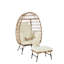 Fauteuil à œufs surdimensionné pour l'extérieur avec siège - chlore pour patio-2099618409