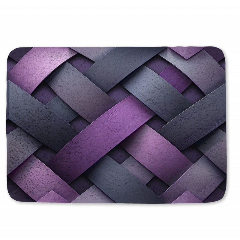 Chylynn Microfiber / Microsuede Non-Slip Bath Mat, 17" W x 24" L