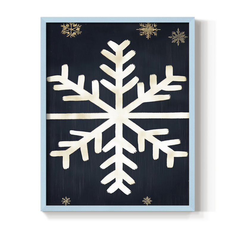 Reproduction encadrée - bois massif, H 11 po x l 9 po, Bleu