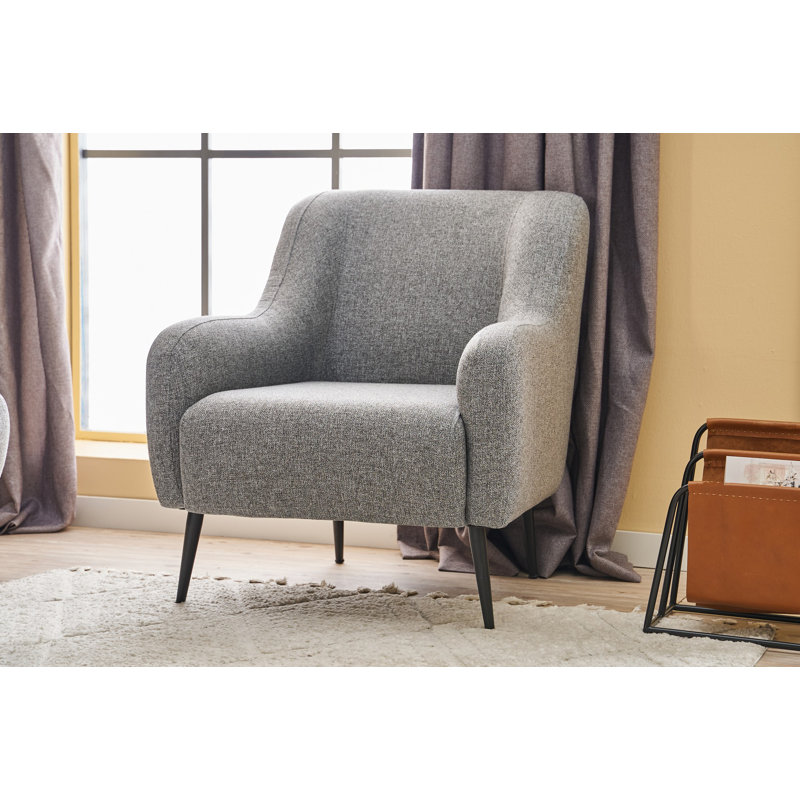 Allinson Upholstered Accent Chair, Grey