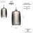 1 - Light Silver LED Single Pendant