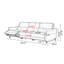 Canapé modulaire orange en similicuir-129381388