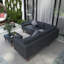 Ensemble modulaire d'extérieur en osier 4 pièces avec coussins colorés-1777849138