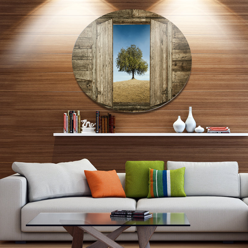 «Window Open to Solitaire Tree», impression, Métal, H 38 po x l 38 po x P 1 po