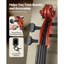 Violon 4/4 pour adultes, ensemble de violon violon pour débutants avec étui rigide, colophane, arc, repose-épaules, pont, cordes supplémentaires, instrument en bois massif professionnel (brun brillant)-126290535-126290538