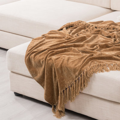 Soft Chenille Throw Blanket