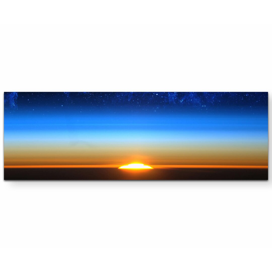 Leinwandbild Universum bei Sonnenaufgang