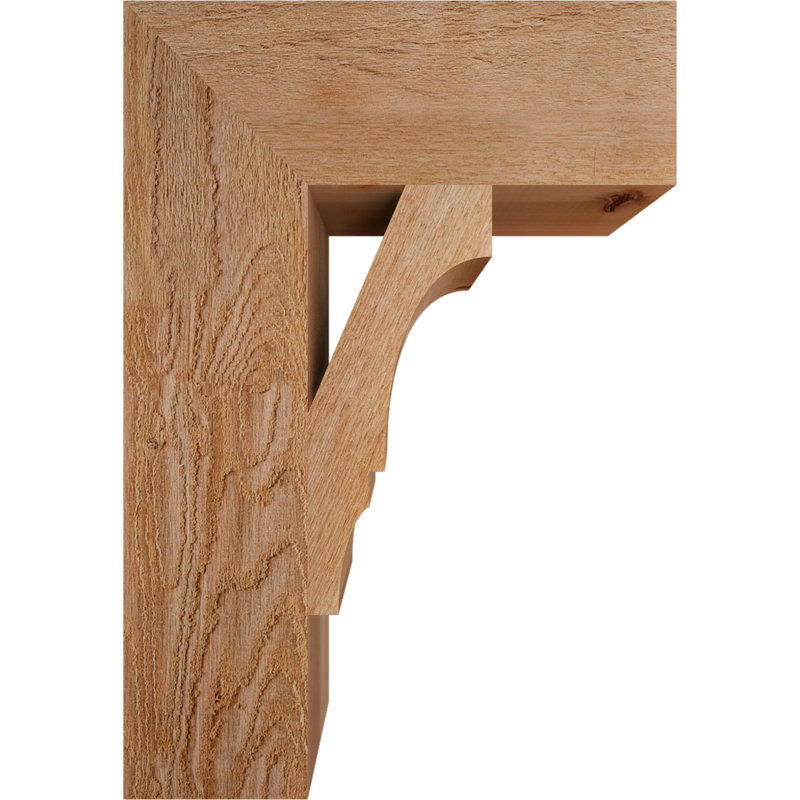 Support de bloc Balboa, Cèdre rouge de l'Ouest brut, L 6 po x P 18 po x H 26 po