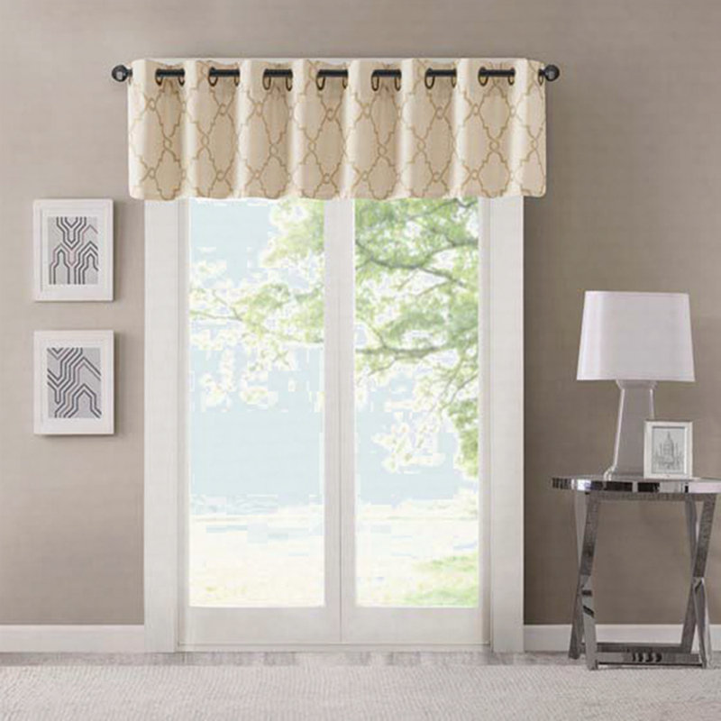 Cantonnière à œillets Frrier, Beige doré