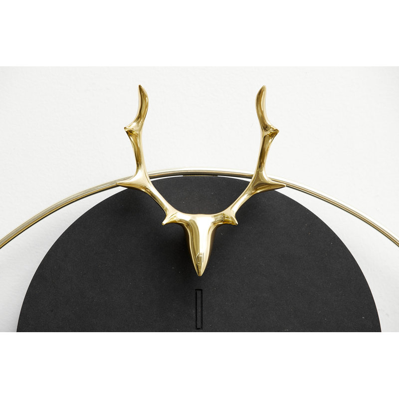 Wood Wall Clock, Black