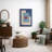 Abstract Vibrant Color Blocks Mid-Century Blue Blocks Abstract Geometric Illustrations Modern Minimalist-124835512-124835513