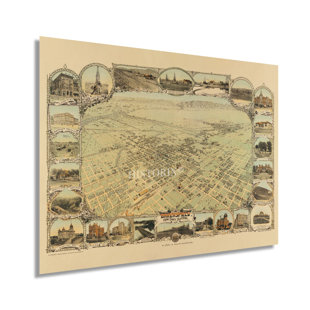 «1901 Bakersfield California», affiche sur papier