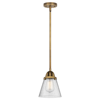 Nouveau 2 - Cone - 1 Light Stem Hung Mini Pendant - Bulb Not Included