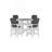 Set Of 5 Patio Bar Table Set, Bar Table & Stools Set